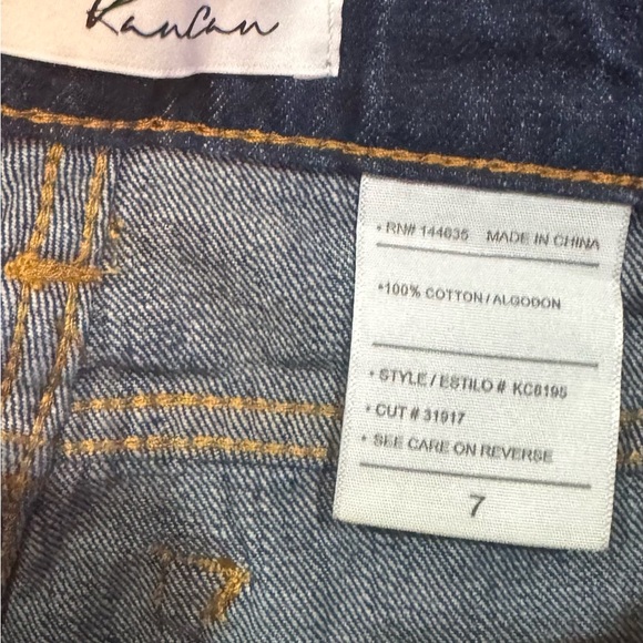 KANKAN Jeans-Size 7 Estilo crop distressed jeans - Picture 4 of 5